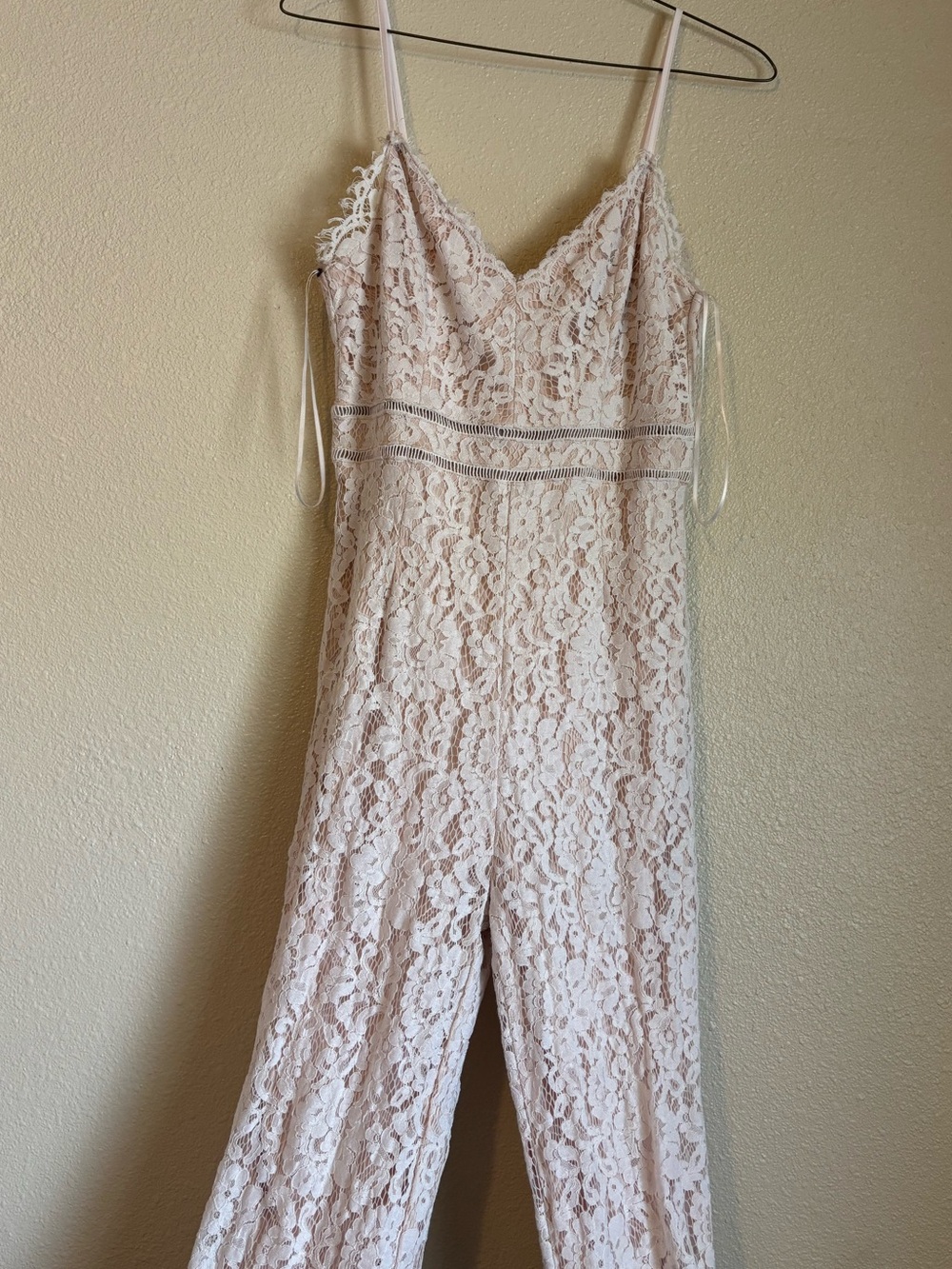Lace Spaghetti-Strap Jumpsuit
